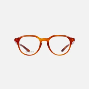 Round optical frame - light brown tortoiseshell
