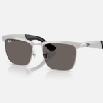 Matte Sandblasted Silver On Silver & Dark Grey